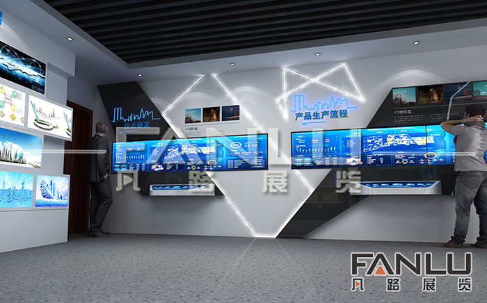 這樣的展廳展館設(shè)計高級感和科技感十足！