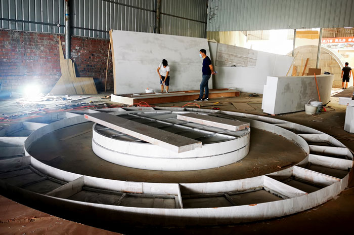 南寧展覽工廠展臺制作流程