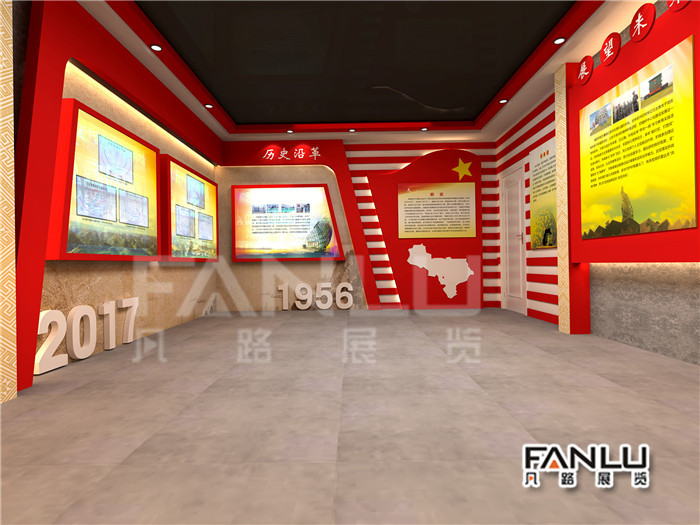百色那坡某部隊(duì)展廳