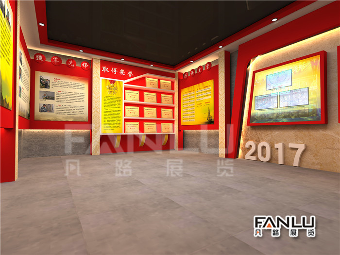 百色那坡某部隊(duì)展廳
